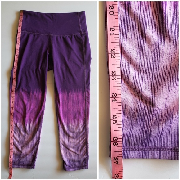 Athleta Purple Lightning Chaturanga Capri XXS - Picture 8 of 8